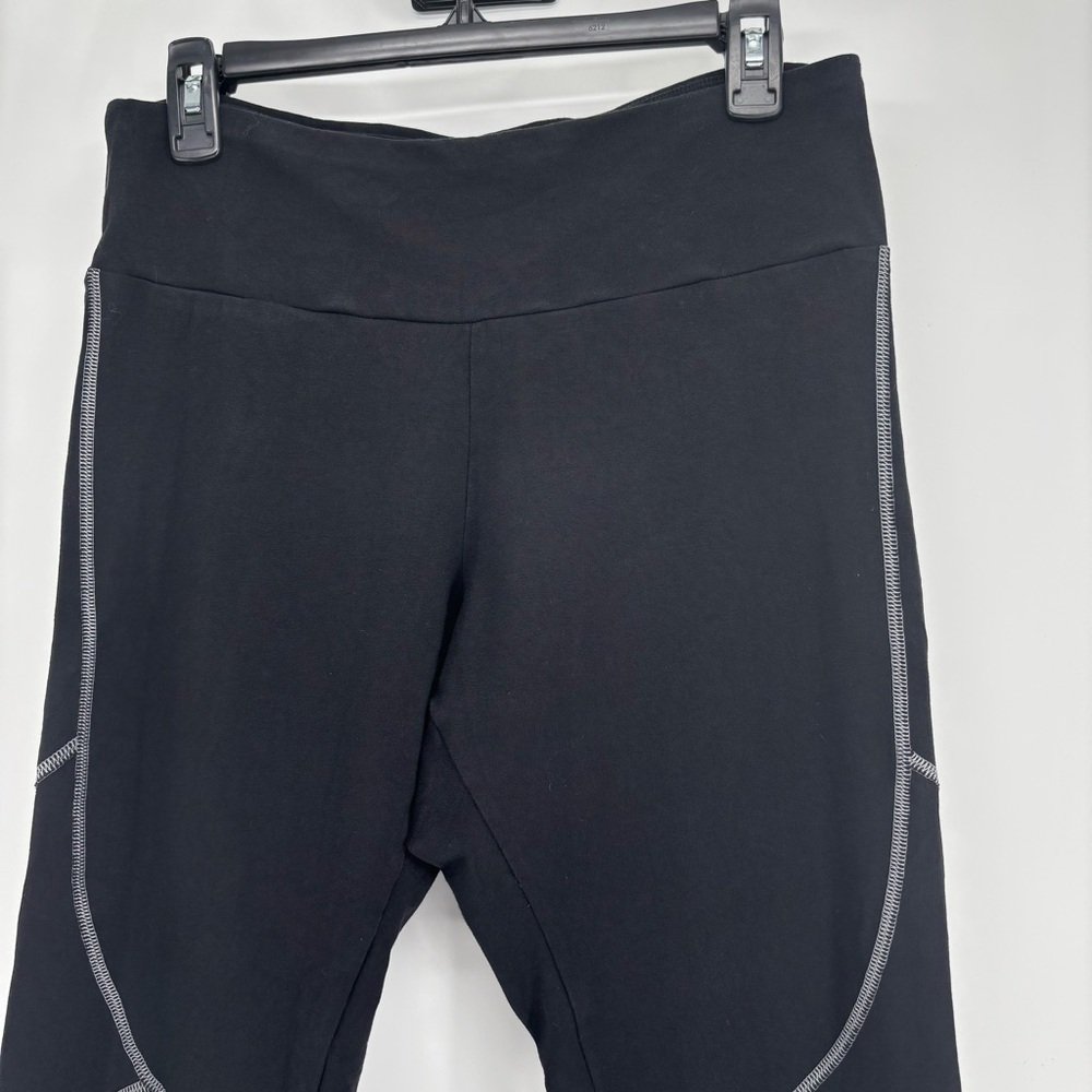Express Black Athletic Ankle Leggings Gray Stitching Size L NWOT Gym-wear - Picture 3 of 8